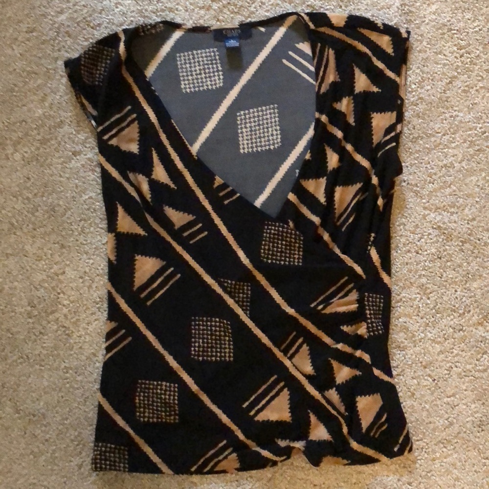 Black and Tan Chaps Top